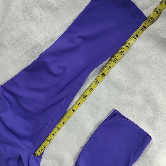 Zyia Active Purple Casual Workout Active Capri Length Leggings Size 8-10 - Picture 6 of 9